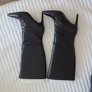 Missguided Black heeled boots